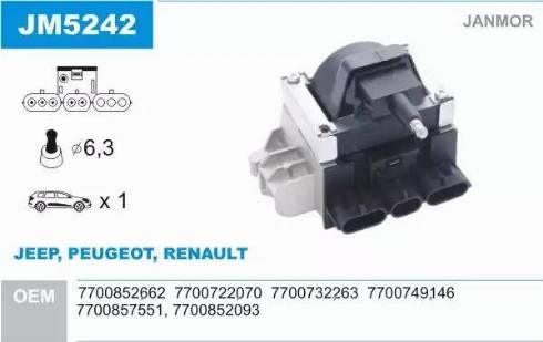 Janmor JM5242 - Ignition Coil car-mod.net