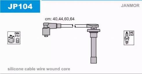 Janmor JP104 - Ignition Cable Kit car-mod.net