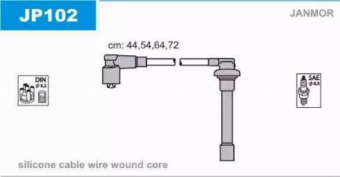 Janmor JP102 - Ignition Cable Kit car-mod.net
