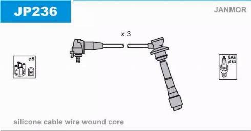 Janmor JP236 - Ignition Cable Kit car-mod.net