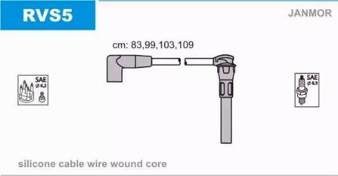 Janmor RVS5 - Ignition Cable Kit car-mod.net