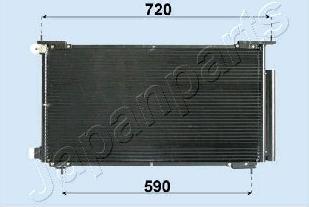 Japanparts CND193013 - Condenser, air conditioning car-mod.net