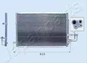 Japanparts CND333027 - Condenser, air conditioning car-mod.net
