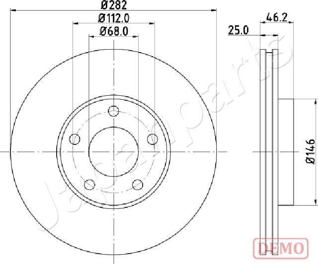 Japanparts DI-0955C - Brake Disc car-mod.net