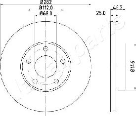 Japanparts DI-0955 - Brake Disc car-mod.net