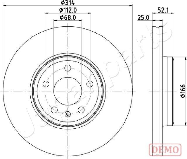 Japanparts DI-0916C - Brake Disc car-mod.net