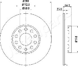 Japanparts DI-0910 - Brake Disc car-mod.net