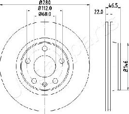 Japanparts DI-0911 - Brake Disc car-mod.net
