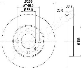 Japanparts DI-0939 - Brake Disc car-mod.net