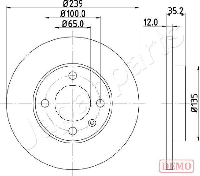 Japanparts DI-0938C - Brake Disc car-mod.net