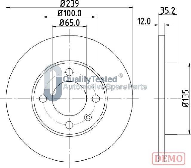Japanparts DI0938JM - Brake Disc car-mod.net