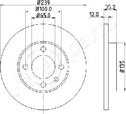 Japanparts DI-0938 - Brake Disc car-mod.net
