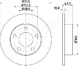 Japanparts DP-0905 - Brake Disc car-mod.net