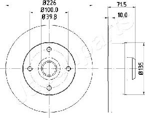 Japanparts DP-0922 - Brake Disc car-mod.net