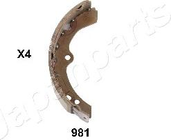 Japanparts GF-981AF - Drum Brake Shoe Set car-mod.net
