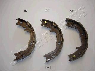 Japanparts GF-507AF - Brake Shoe Set, parking brake car-mod.net
