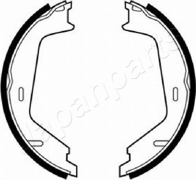 Japanparts GF-0319AF - Brake Shoe Set, parking brake car-mod.net
