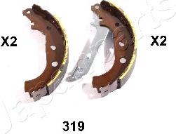 Japanparts GF-319AF - Drum Brake Shoe Set car-mod.net