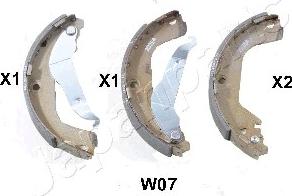 Japanparts GF-W07AF - Drum Brake Shoe Set car-mod.net