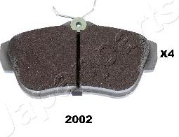 Japanparts PP-2002AF - Brake Pad Set, disc brake car-mod.net