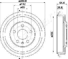 Japanparts TA-0911 - Brake Drum car-mod.net
