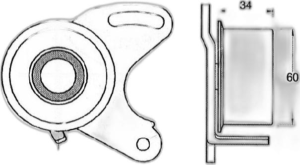 Japko 45511 - Tensioner, timing belt car-mod.net