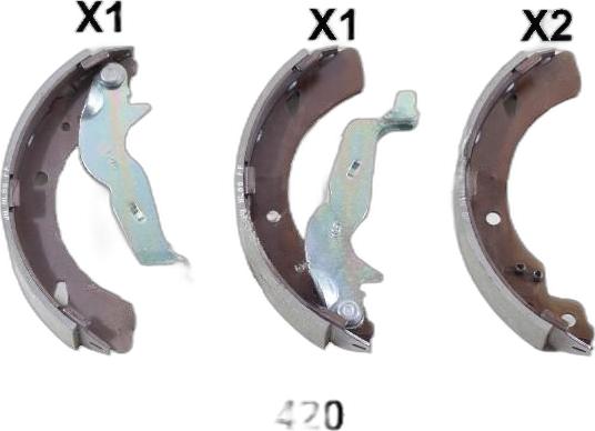 Japko 55420 - Drum Brake Shoe Set car-mod.net