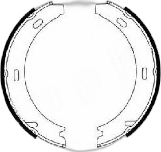 Japko 550501 - Brake Shoe Set, parking brake car-mod.net