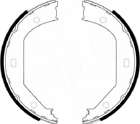 Japko 550102 - Brake Shoe Set, parking brake car-mod.net