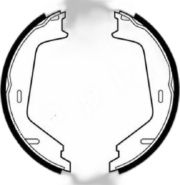 Japko 550319 - Brake Shoe Set, parking brake car-mod.net