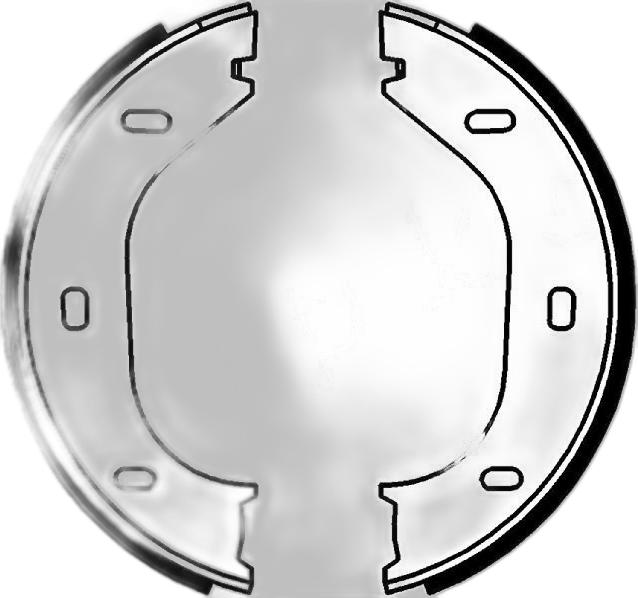 Japko 550233 - Brake Shoe Set, parking brake car-mod.net