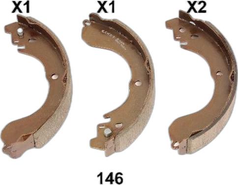 Japko 55146 - Drum Brake Shoe Set car-mod.net