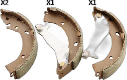 Japko 55H18 - Drum Brake Shoe Set car-mod.net