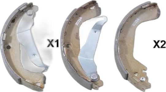 Japko 55W07 - Drum Brake Shoe Set car-mod.net