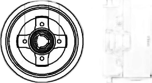 Japko 560909C - Brake Drum car-mod.net