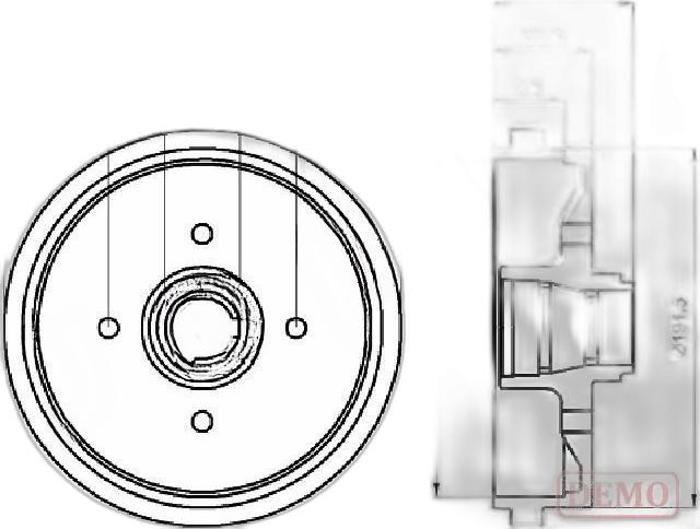 Japko 560901C - Brake Drum car-mod.net