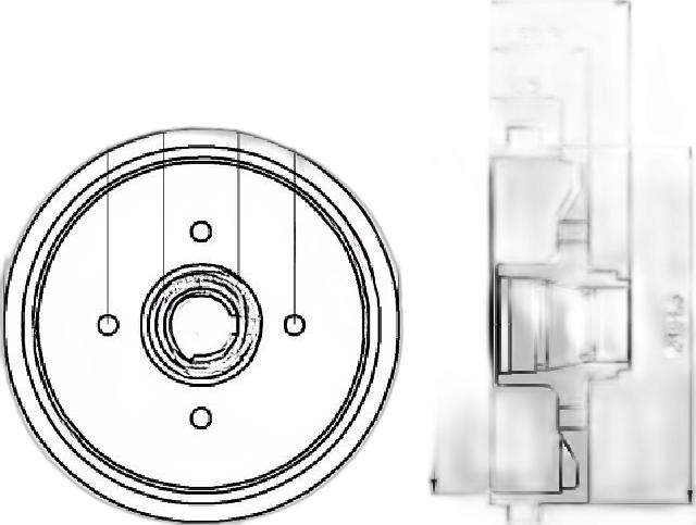 Japko 560901 - Brake Drum car-mod.net