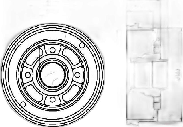 Japko 560707C - Brake Drum car-mod.net