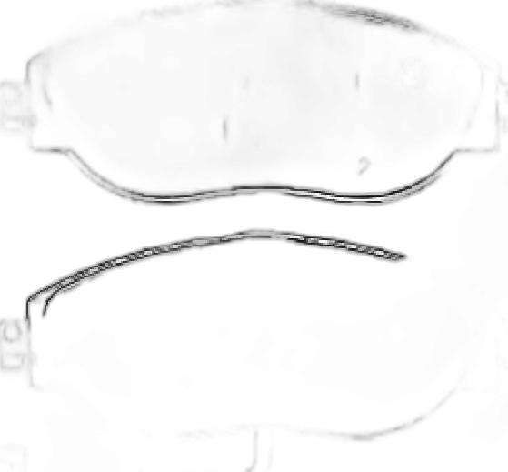 Japko 500908 - Brake Pad Set, disc brake car-mod.net