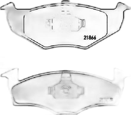 Japko 500934 - Brake Pad Set, disc brake car-mod.net