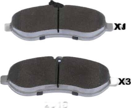 Japko 502018 - Brake Pad Set, disc brake car-mod.net