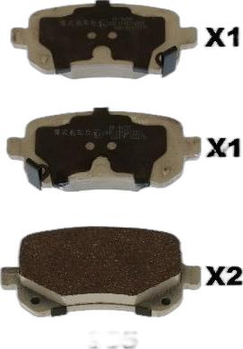 Japko 51905 - Brake Pad Set, disc brake car-mod.net