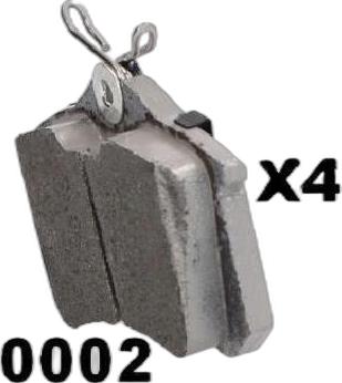 Japko 510002 - Brake Pad Set, disc brake car-mod.net