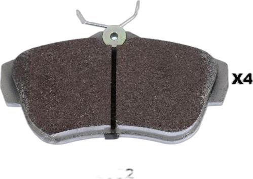 Japko 512002 - Brake Pad Set, disc brake car-mod.net
