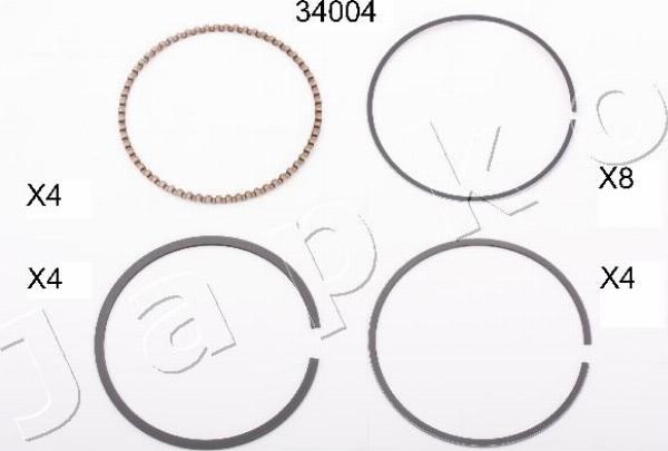 Japko 134004 - Piston Ring car-mod.net