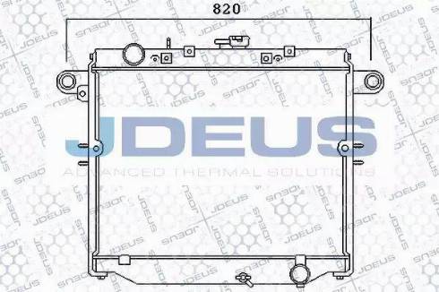 Jdeus 028M31 - Radiator, engine cooling car-mod.net
