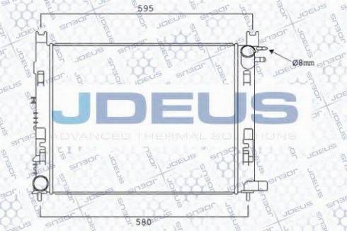 Jdeus 023M96 - Radiator, engine cooling car-mod.net