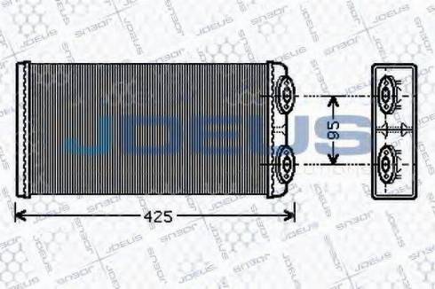 Jdeus 215M08 - Heat Exchanger, interior heating car-mod.net