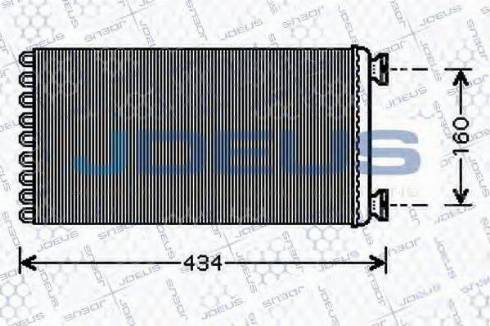 Jdeus 215M10 - Heat Exchanger, interior heating car-mod.net