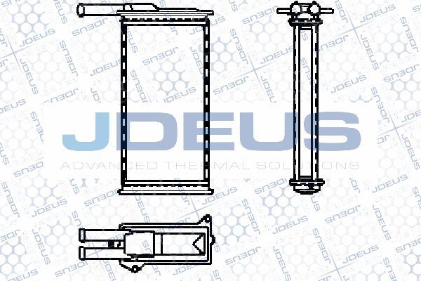 Jdeus 212B04 - Heat Exchanger, interior heating car-mod.net